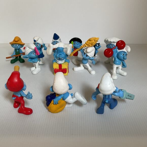 Lot of 13 Vintage 2011 Smurfs McDonald’s Happy Meal Toys | Peyo Figures - Picture 11 of 14